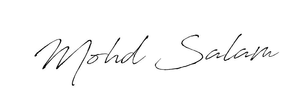 It looks lik you need a new signature style for name Mohd Salam. Design unique handwritten (Antro_Vectra) signature with our free signature maker in just a few clicks. Mohd Salam signature style 6 images and pictures png