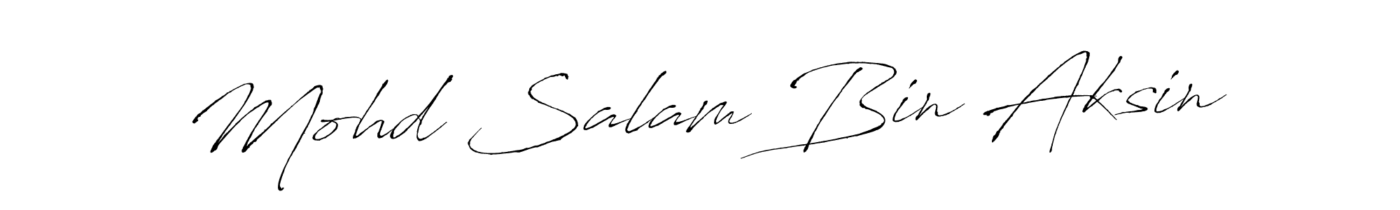 if you are searching for the best signature style for your name Mohd Salam Bin Aksin. so please give up your signature search. here we have designed multiple signature styles  using Antro_Vectra. Mohd Salam Bin Aksin signature style 6 images and pictures png