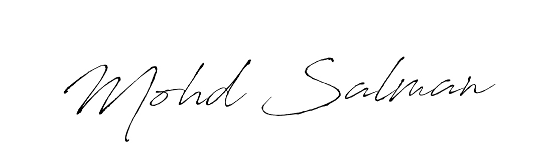 Also we have Mohd Salman name is the best signature style. Create professional handwritten signature collection using Antro_Vectra autograph style. Mohd Salman signature style 6 images and pictures png