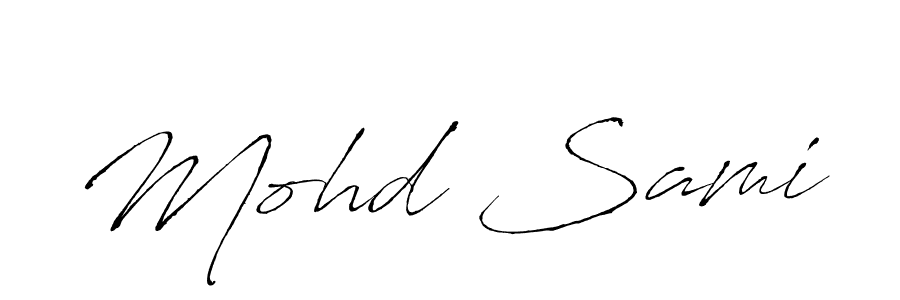 Mohd Sami stylish signature style. Best Handwritten Sign (Antro_Vectra) for my name. Handwritten Signature Collection Ideas for my name Mohd Sami. Mohd Sami signature style 6 images and pictures png