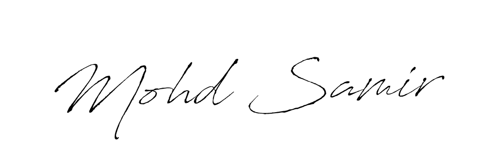 You should practise on your own different ways (Antro_Vectra) to write your name (Mohd Samir) in signature. don't let someone else do it for you. Mohd Samir signature style 6 images and pictures png