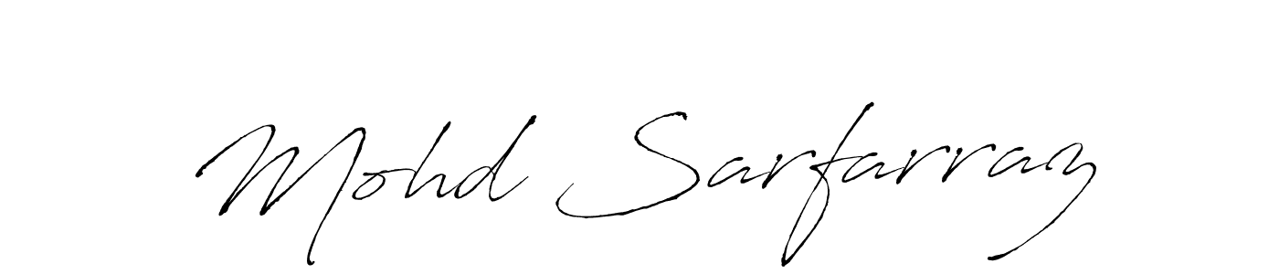 Create a beautiful signature design for name Mohd Sarfarraz. With this signature (Antro_Vectra) fonts, you can make a handwritten signature for free. Mohd Sarfarraz signature style 6 images and pictures png