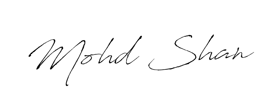 How to make Mohd Shan name signature. Use Antro_Vectra style for creating short signs online. This is the latest handwritten sign. Mohd Shan signature style 6 images and pictures png