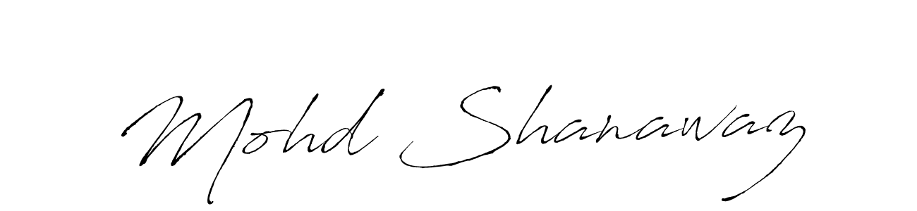 How to make Mohd Shanawaz name signature. Use Antro_Vectra style for creating short signs online. This is the latest handwritten sign. Mohd Shanawaz signature style 6 images and pictures png