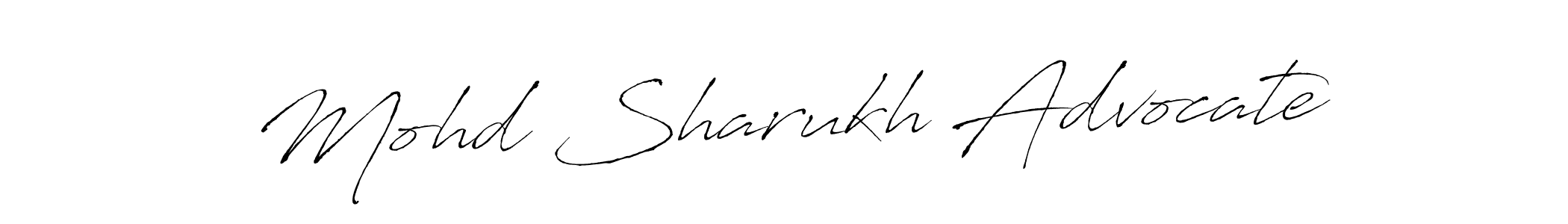 You should practise on your own different ways (Antro_Vectra) to write your name (Mohd Sharukh Advocate) in signature. don't let someone else do it for you. Mohd Sharukh Advocate signature style 6 images and pictures png