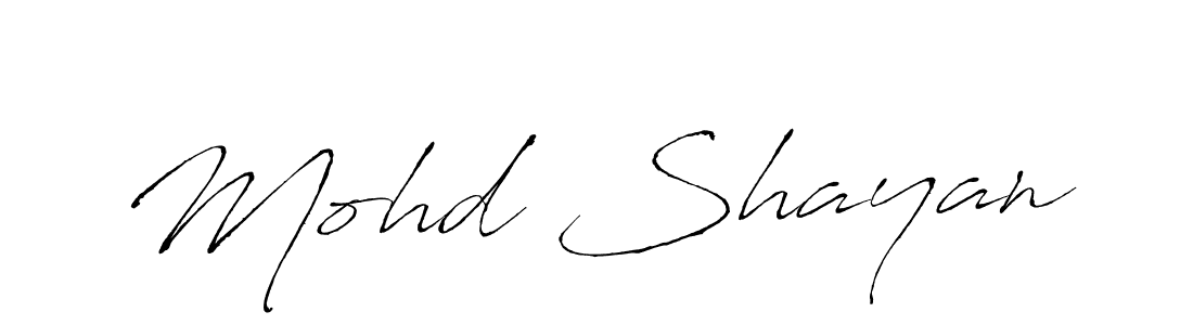 It looks lik you need a new signature style for name Mohd Shayan. Design unique handwritten (Antro_Vectra) signature with our free signature maker in just a few clicks. Mohd Shayan signature style 6 images and pictures png