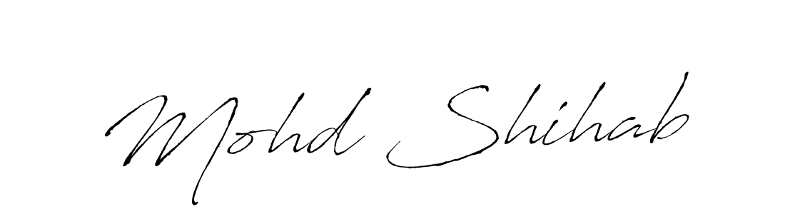 Use a signature maker to create a handwritten signature online. With this signature software, you can design (Antro_Vectra) your own signature for name Mohd Shihab. Mohd Shihab signature style 6 images and pictures png