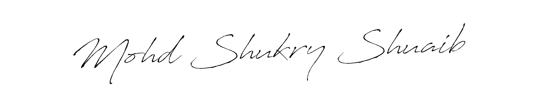 Use a signature maker to create a handwritten signature online. With this signature software, you can design (Antro_Vectra) your own signature for name Mohd Shukry Shuaib. Mohd Shukry Shuaib signature style 6 images and pictures png