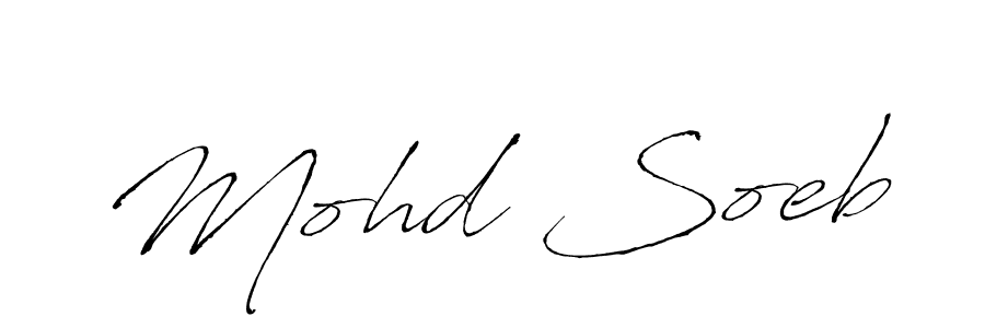 How to make Mohd Soeb name signature. Use Antro_Vectra style for creating short signs online. This is the latest handwritten sign. Mohd Soeb signature style 6 images and pictures png