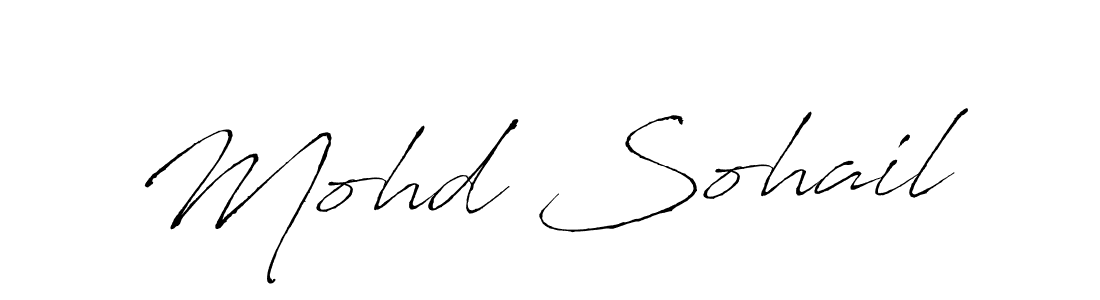 Create a beautiful signature design for name Mohd Sohail. With this signature (Antro_Vectra) fonts, you can make a handwritten signature for free. Mohd Sohail signature style 6 images and pictures png