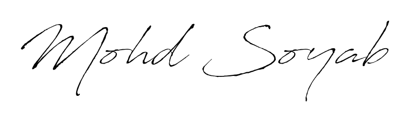 Make your name Mohd Soyab memorable on every contract using Antro_Vectra autograph style. Instant transparent background export available. Mohd Soyab signature style 6 images and pictures png