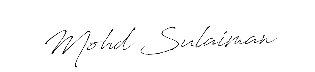 How to make Mohd Sulaiman signature? Antro_Vectra is a professional autograph style. Create handwritten signature for Mohd Sulaiman name. Mohd Sulaiman signature style 6 images and pictures png