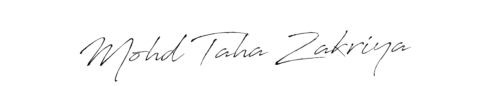 Similarly Antro_Vectra is the best handwritten signature design. Signature creator online .You can use it as an online autograph creator for name Mohd Taha Zakriya. Mohd Taha Zakriya signature style 6 images and pictures png