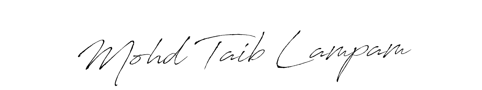 You should practise on your own different ways (Antro_Vectra) to write your name (Mohd Taib Lampam) in signature. don't let someone else do it for you. Mohd Taib Lampam signature style 6 images and pictures png