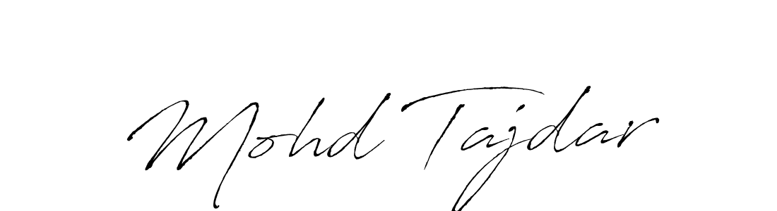 The best way (Antro_Vectra) to make a short signature is to pick only two or three words in your name. The name Mohd Tajdar include a total of six letters. For converting this name. Mohd Tajdar signature style 6 images and pictures png