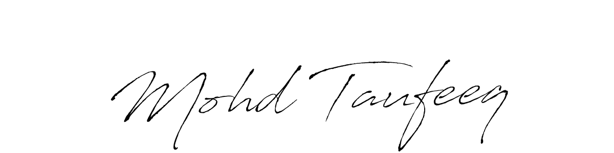 Create a beautiful signature design for name Mohd Taufeeq. With this signature (Antro_Vectra) fonts, you can make a handwritten signature for free. Mohd Taufeeq signature style 6 images and pictures png