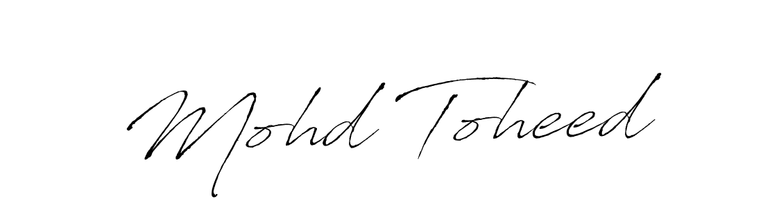 Use a signature maker to create a handwritten signature online. With this signature software, you can design (Antro_Vectra) your own signature for name Mohd Toheed. Mohd Toheed signature style 6 images and pictures png