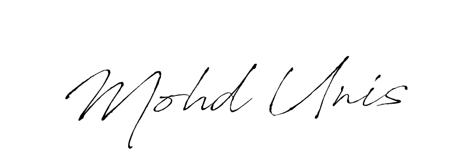 Make a beautiful signature design for name Mohd Unis. Use this online signature maker to create a handwritten signature for free. Mohd Unis signature style 6 images and pictures png