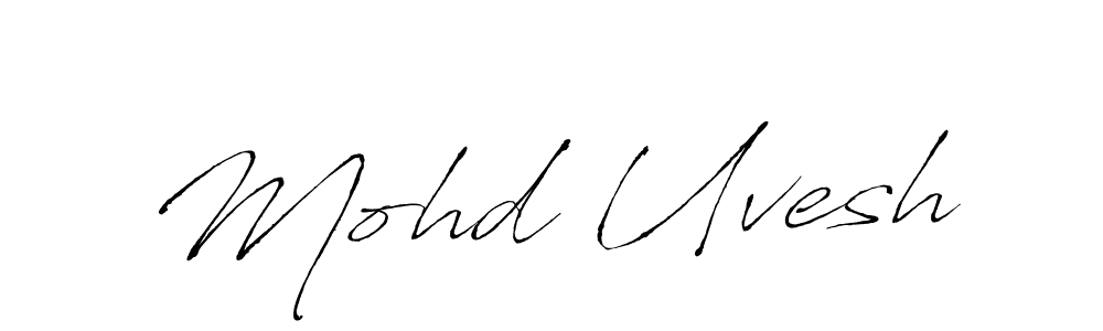 Mohd Uvesh stylish signature style. Best Handwritten Sign (Antro_Vectra) for my name. Handwritten Signature Collection Ideas for my name Mohd Uvesh. Mohd Uvesh signature style 6 images and pictures png