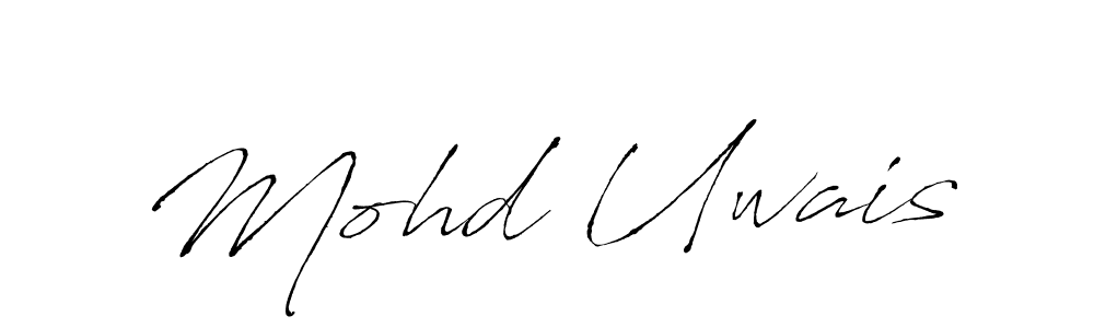 Make a beautiful signature design for name Mohd Uwais. With this signature (Antro_Vectra) style, you can create a handwritten signature for free. Mohd Uwais signature style 6 images and pictures png