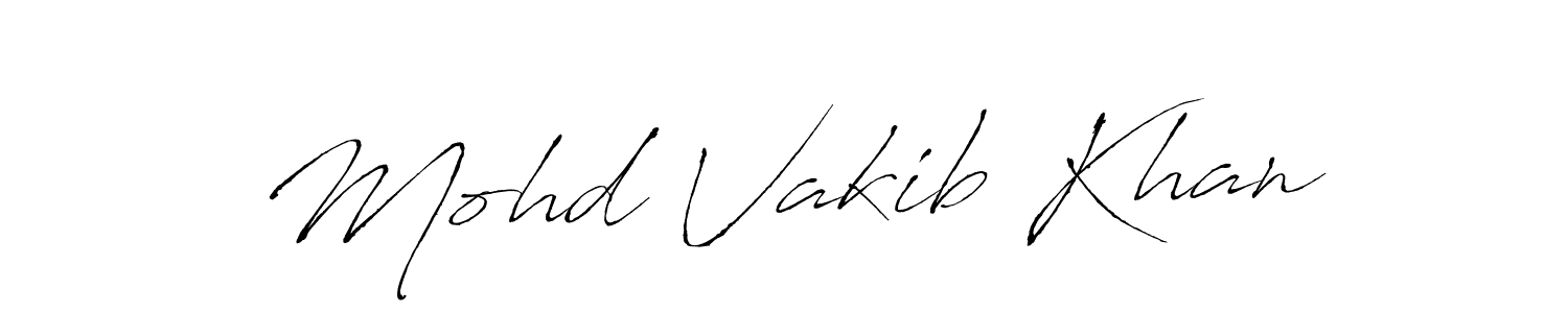 Also we have Mohd Vakib Khan name is the best signature style. Create professional handwritten signature collection using Antro_Vectra autograph style. Mohd Vakib Khan signature style 6 images and pictures png