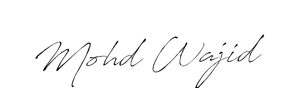 Mohd Wajid stylish signature style. Best Handwritten Sign (Antro_Vectra) for my name. Handwritten Signature Collection Ideas for my name Mohd Wajid. Mohd Wajid signature style 6 images and pictures png