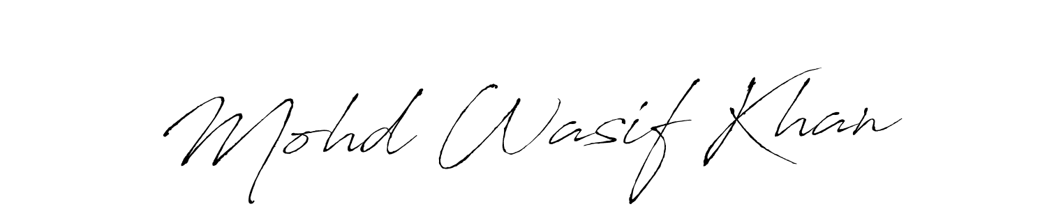 It looks lik you need a new signature style for name Mohd Wasif Khan. Design unique handwritten (Antro_Vectra) signature with our free signature maker in just a few clicks. Mohd Wasif Khan signature style 6 images and pictures png