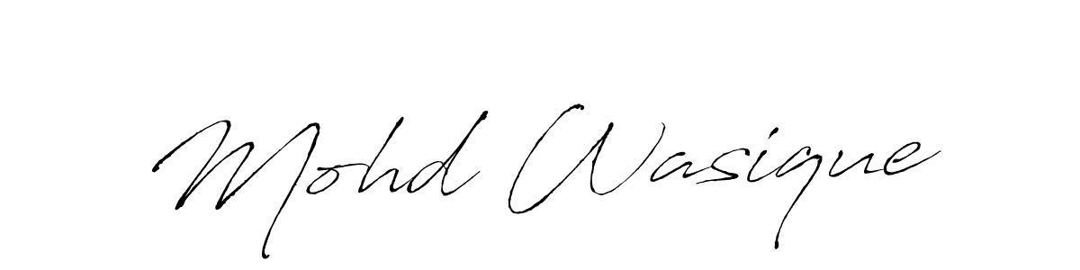 You should practise on your own different ways (Antro_Vectra) to write your name (Mohd Wasique) in signature. don't let someone else do it for you. Mohd Wasique signature style 6 images and pictures png