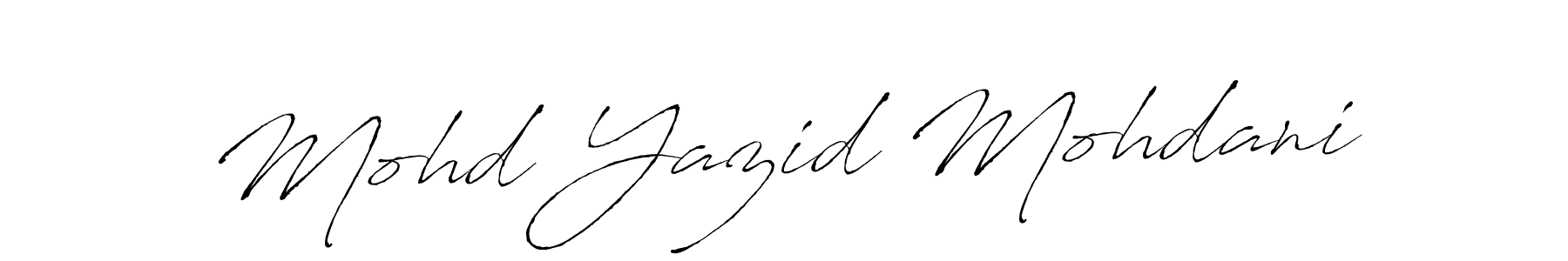 Create a beautiful signature design for name Mohd Yazid Mohdani. With this signature (Antro_Vectra) fonts, you can make a handwritten signature for free. Mohd Yazid Mohdani signature style 6 images and pictures png