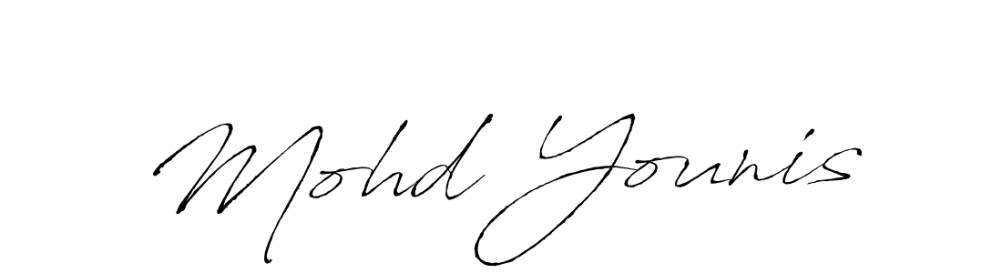 Use a signature maker to create a handwritten signature online. With this signature software, you can design (Antro_Vectra) your own signature for name Mohd Younis. Mohd Younis signature style 6 images and pictures png