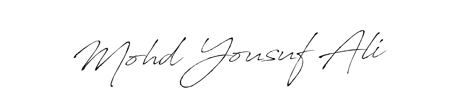 It looks lik you need a new signature style for name Mohd Yousuf Ali. Design unique handwritten (Antro_Vectra) signature with our free signature maker in just a few clicks. Mohd Yousuf Ali signature style 6 images and pictures png