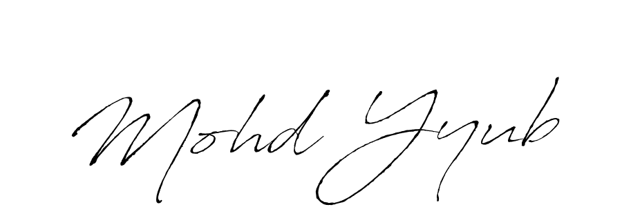 How to make Mohd Yyub signature? Antro_Vectra is a professional autograph style. Create handwritten signature for Mohd Yyub name. Mohd Yyub signature style 6 images and pictures png