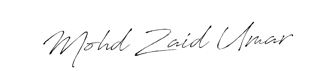 Make a beautiful signature design for name Mohd Zaid Umar. With this signature (Antro_Vectra) style, you can create a handwritten signature for free. Mohd Zaid Umar signature style 6 images and pictures png