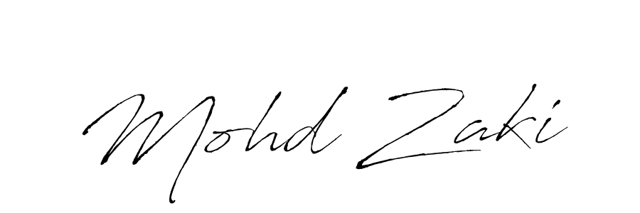 Mohd Zaki stylish signature style. Best Handwritten Sign (Antro_Vectra) for my name. Handwritten Signature Collection Ideas for my name Mohd Zaki. Mohd Zaki signature style 6 images and pictures png