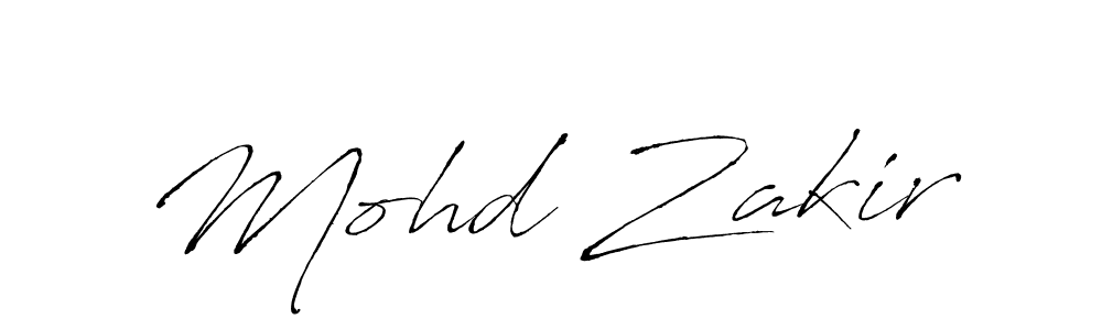 Use a signature maker to create a handwritten signature online. With this signature software, you can design (Antro_Vectra) your own signature for name Mohd Zakir. Mohd Zakir signature style 6 images and pictures png