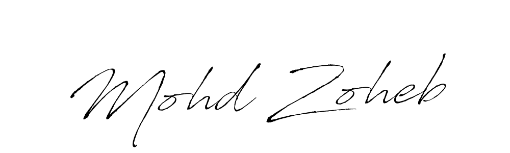 It looks lik you need a new signature style for name Mohd Zoheb. Design unique handwritten (Antro_Vectra) signature with our free signature maker in just a few clicks. Mohd Zoheb signature style 6 images and pictures png