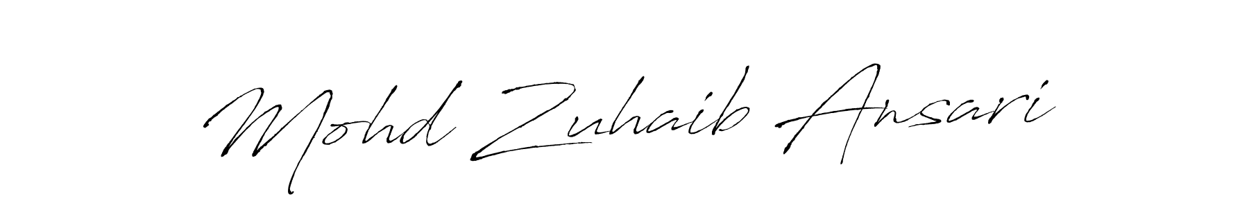 The best way (Antro_Vectra) to make a short signature is to pick only two or three words in your name. The name Mohd Zuhaib Ansari include a total of six letters. For converting this name. Mohd Zuhaib Ansari signature style 6 images and pictures png