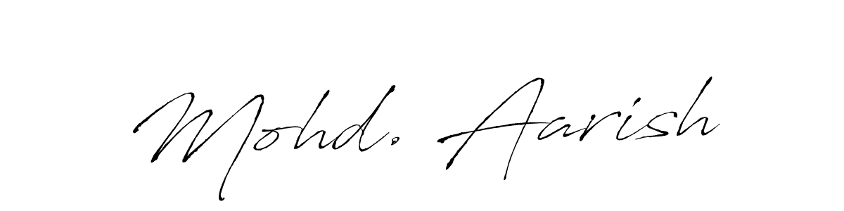 Make a beautiful signature design for name Mohd. Aarish. With this signature (Antro_Vectra) style, you can create a handwritten signature for free. Mohd. Aarish signature style 6 images and pictures png