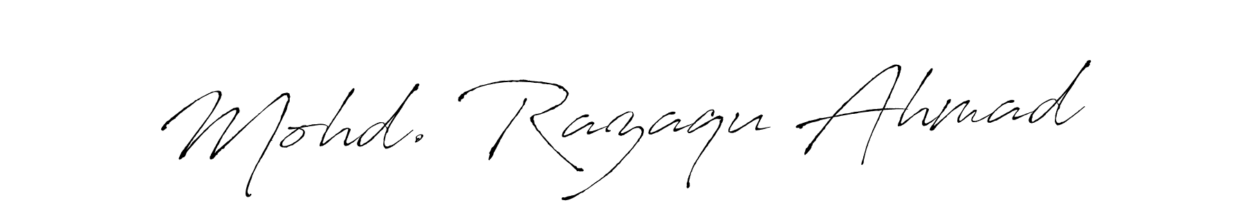 Make a short Mohd. Razaqu Ahmad signature style. Manage your documents anywhere anytime using Antro_Vectra. Create and add eSignatures, submit forms, share and send files easily. Mohd. Razaqu Ahmad signature style 6 images and pictures png