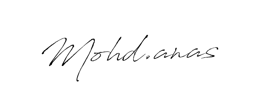 Mohd.anas stylish signature style. Best Handwritten Sign (Antro_Vectra) for my name. Handwritten Signature Collection Ideas for my name Mohd.anas. Mohd.anas signature style 6 images and pictures png