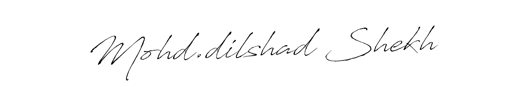 It looks lik you need a new signature style for name Mohd.dilshad Shekh. Design unique handwritten (Antro_Vectra) signature with our free signature maker in just a few clicks. Mohd.dilshad Shekh signature style 6 images and pictures png