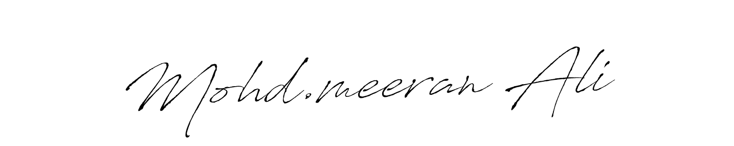 Make a beautiful signature design for name Mohd.meeran Ali. Use this online signature maker to create a handwritten signature for free. Mohd.meeran Ali signature style 6 images and pictures png