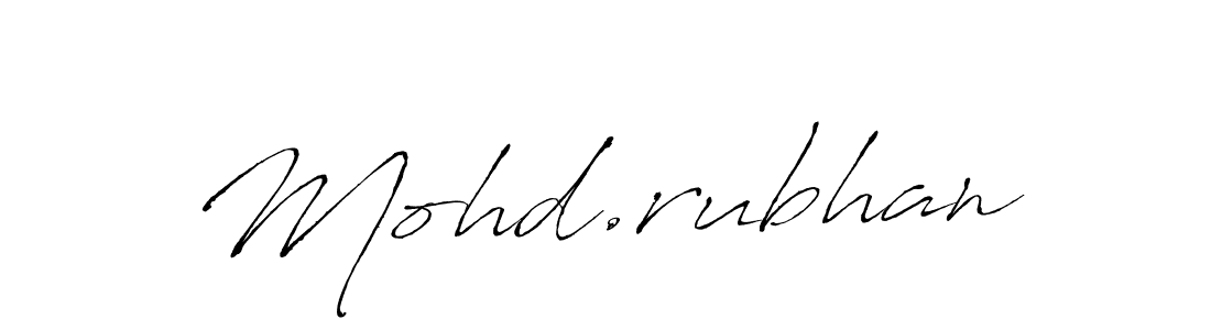 if you are searching for the best signature style for your name Mohd.rubhan. so please give up your signature search. here we have designed multiple signature styles  using Antro_Vectra. Mohd.rubhan signature style 6 images and pictures png