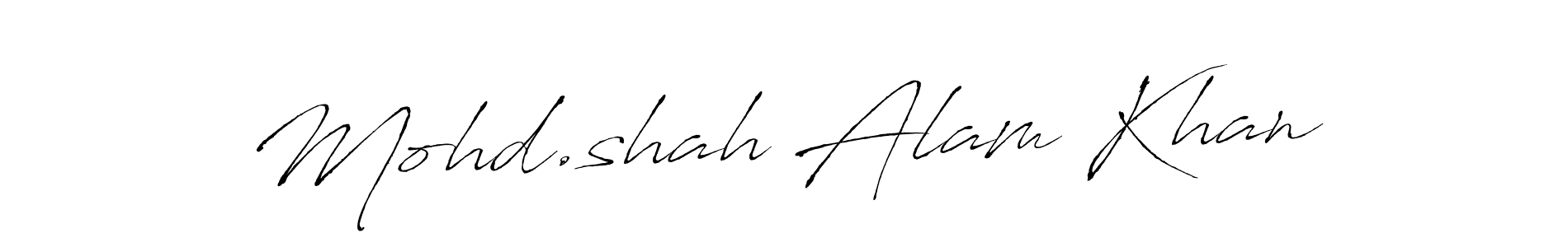 You should practise on your own different ways (Antro_Vectra) to write your name (Mohd.shah Alam Khan) in signature. don't let someone else do it for you. Mohd.shah Alam Khan signature style 6 images and pictures png