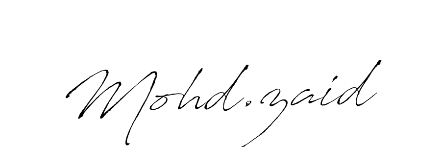It looks lik you need a new signature style for name Mohd.zaid. Design unique handwritten (Antro_Vectra) signature with our free signature maker in just a few clicks. Mohd.zaid signature style 6 images and pictures png
