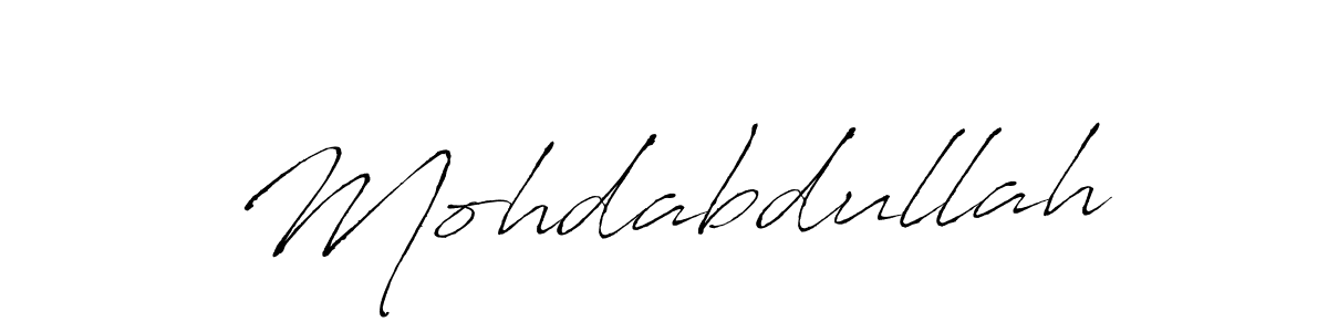 Design your own signature with our free online signature maker. With this signature software, you can create a handwritten (Antro_Vectra) signature for name Mohdabdullah. Mohdabdullah signature style 6 images and pictures png