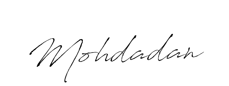 How to make Mohdadan name signature. Use Antro_Vectra style for creating short signs online. This is the latest handwritten sign. Mohdadan signature style 6 images and pictures png