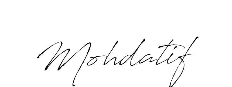 Make a beautiful signature design for name Mohdatif. With this signature (Antro_Vectra) style, you can create a handwritten signature for free. Mohdatif signature style 6 images and pictures png