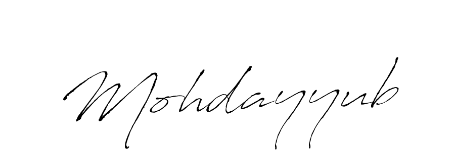 Make a beautiful signature design for name Mohdayyub. With this signature (Antro_Vectra) style, you can create a handwritten signature for free. Mohdayyub signature style 6 images and pictures png