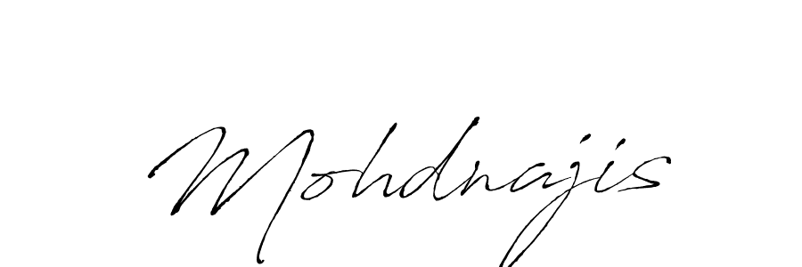 Make a beautiful signature design for name Mohdnajis. With this signature (Antro_Vectra) style, you can create a handwritten signature for free. Mohdnajis signature style 6 images and pictures png